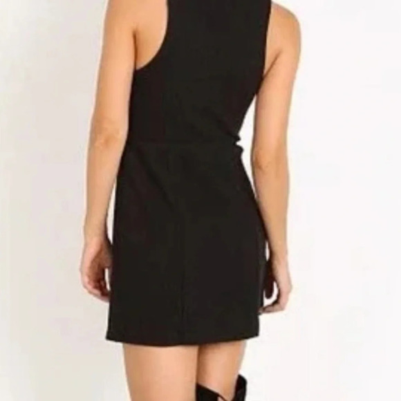 Free people mock neck ribbed dress boho fall wintered contemporary holiday - Picture 2 of 4